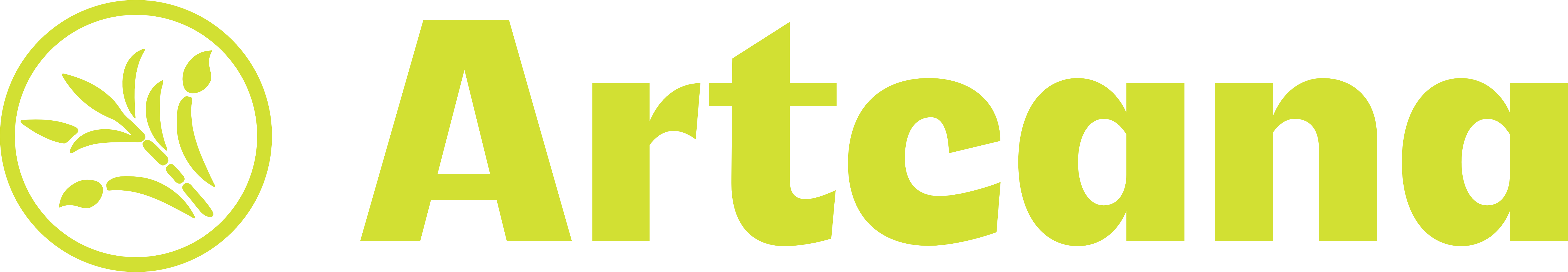 Logotipo Artcana na cor verde