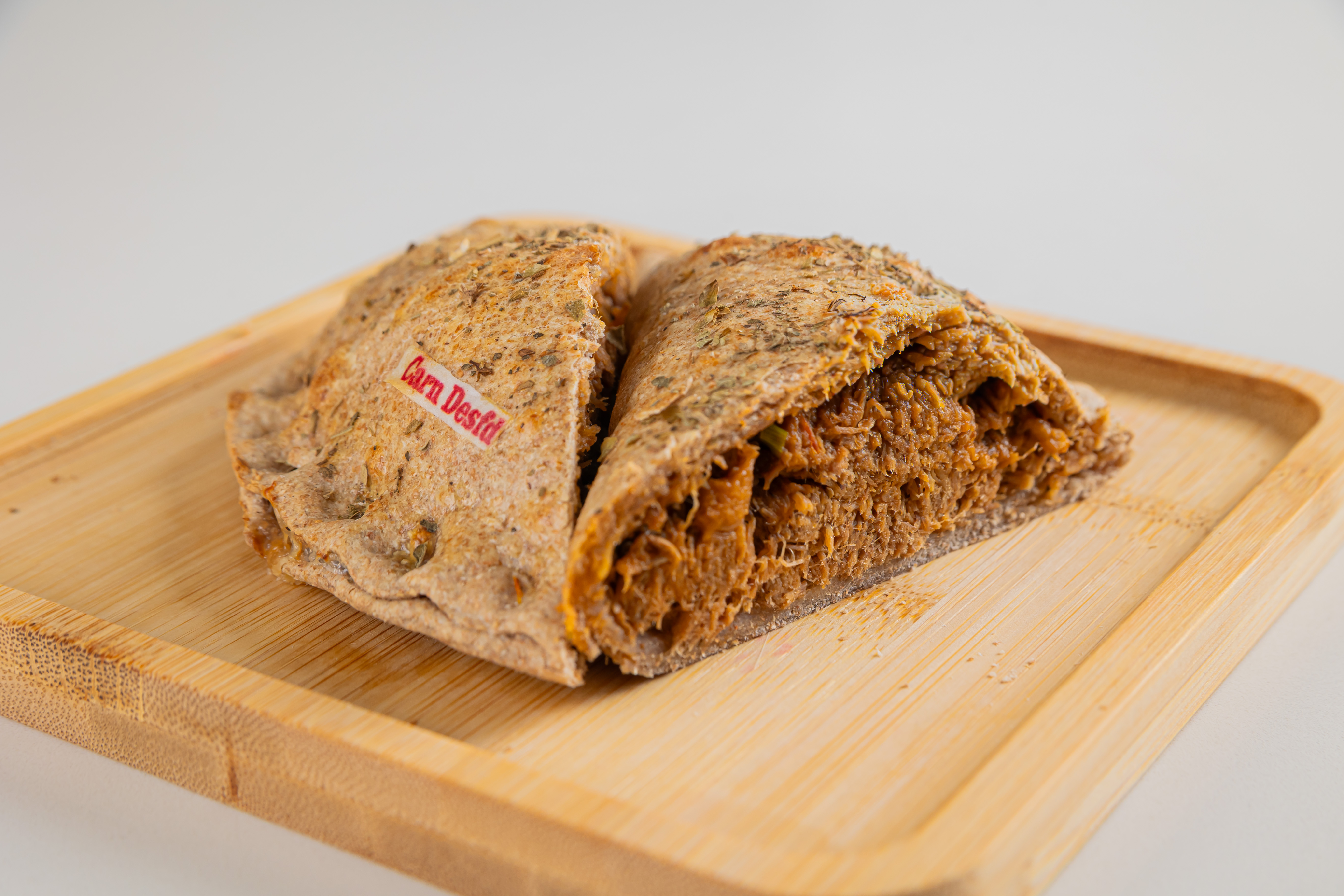 Assado artesanal de carne massa integral