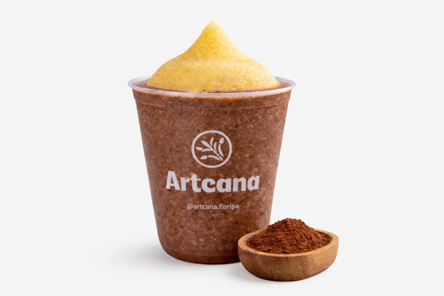 Frozen de caldo de cana com cacau